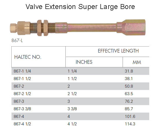 Valve Extension Haltec